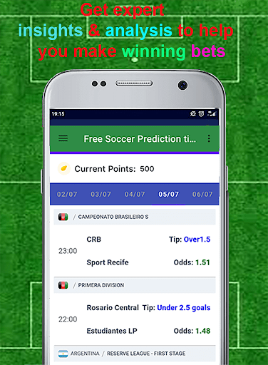 Soccer Predictions Tips Screen 3