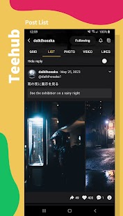 TeeHub for Twitter & Tumblr Tangkapan layar