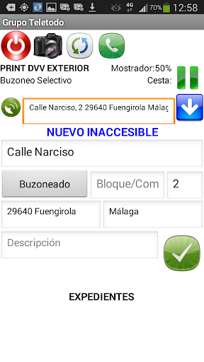 Android application Buzoneo GPS screenshort