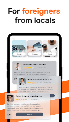 Android application loclevel: Help For Immigrants screenshort