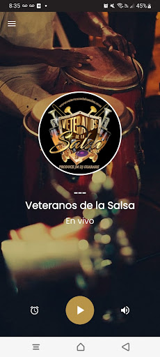 Android application VETERANOS DE LA SALSA screenshort
