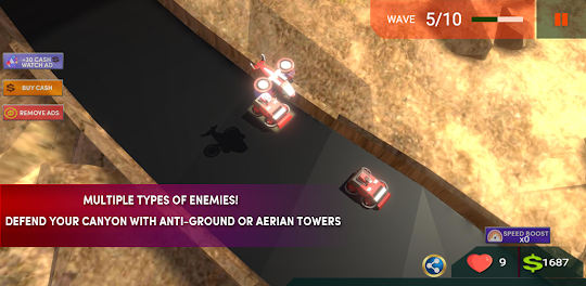 Canyon Attack : Tower Defense