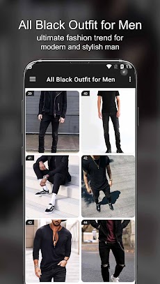 Black Outfit for Menのおすすめ画像4