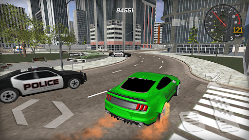 Mustang Car Drift Simulator