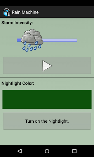 Screenshot of Rain Machine & Night Light