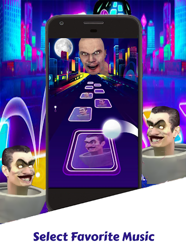 Skibidi Toilet Tiles 3D