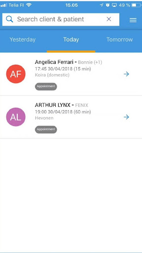 Provet Cloud Mobile Screen 3
