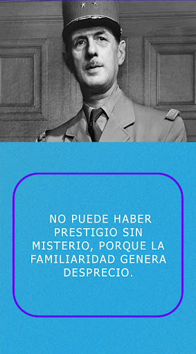 Android application Charles de Gaulle frases screenshort