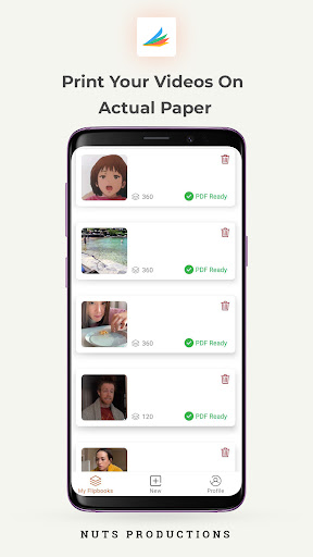 Android application Flippin': Print Your Videos screenshort
