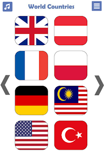 World Countries Flags Capitals Screenshot