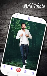 Man fashion suit photo editor