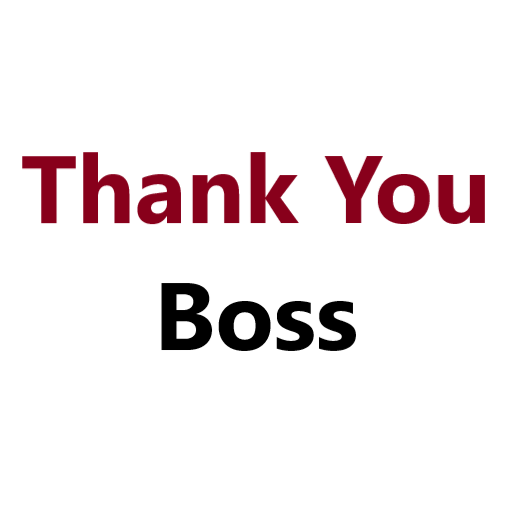 Thank You Message for Boss