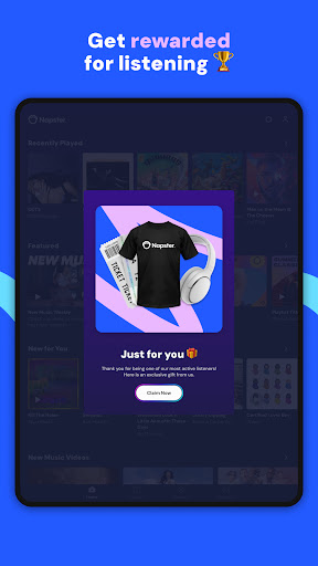 Screenshot of Napster Music