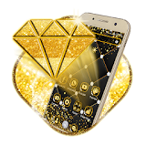 Golden Shimmer Diamond Theme icon
