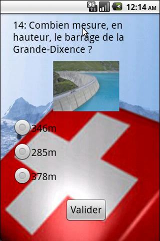 Android application PsiQuizzCH screenshort