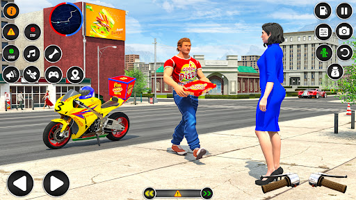 Pizza Delivery Bike Games 3D 26