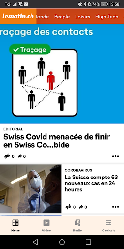 Android application LE MATIN screenshort