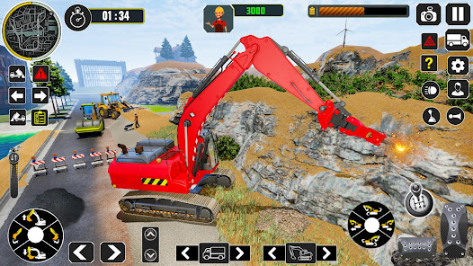 Captura de Pantalla 3 excavadora construcción sim 3d android