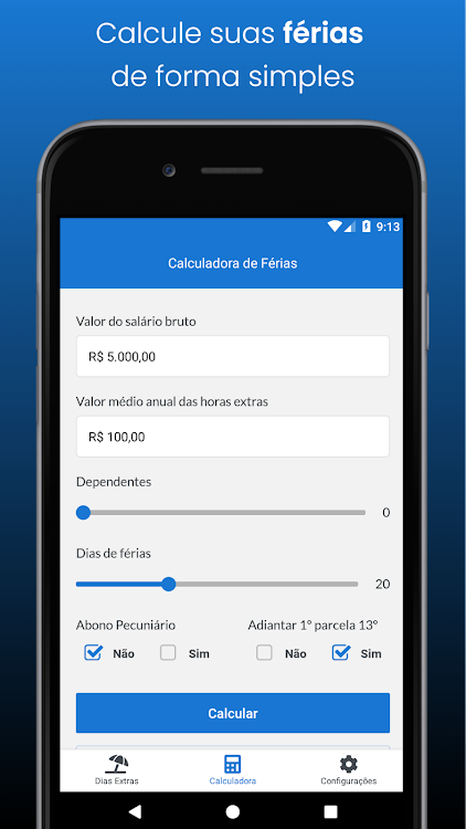 Calculadora de Férias - 1.0.3 - (Android)