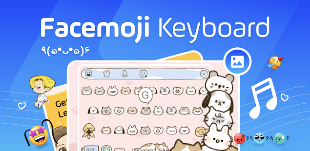 Facemoji Emoji Keyboard&Fonts Screenshot 1