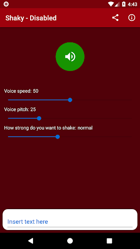 Shaky - Shake and Talk Screen 2
