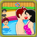 <span class=red>Casual</span> Swimming Pool Kissing