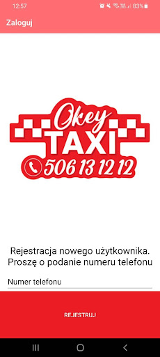 Android application Okey Taxi Kołobrzeg screenshort