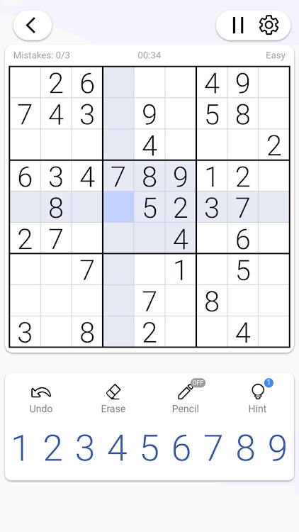 Sudoku - Classic Sudoku Puzzle - 3.8 - (Android)
