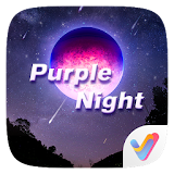 Purple Night 3D V Launcher Theme icon