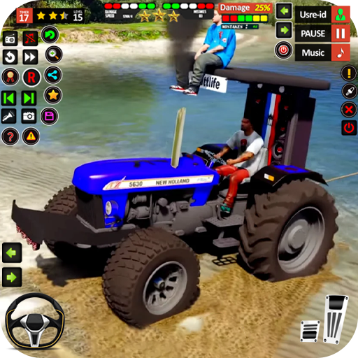US Farming Tractor Games 3d logo