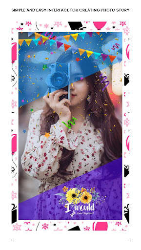 Android application Birthday Story Maker screenshort