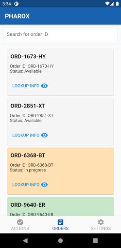 PHAROX Field App Screen 2