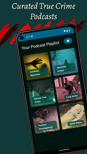 Android application MysteryMixer: Crime Podcasts screenshort