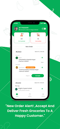 Grocery Partners App Screen 2