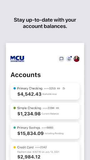 NYMCU Mobile Banking Screen 3