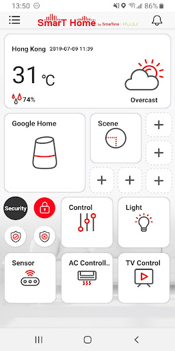 Android application SmarT Home by SmarTone screenshort