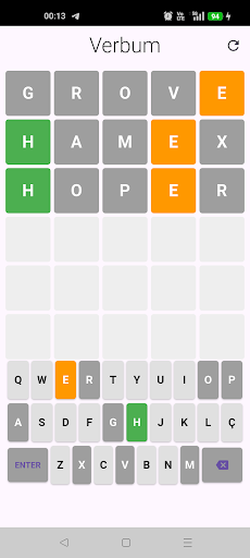 Visualização do aplicativo