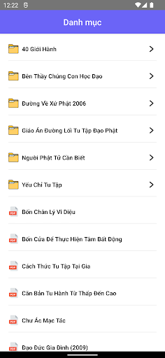 Android application Sách của TL.Thích Thông Lạc II screenshort