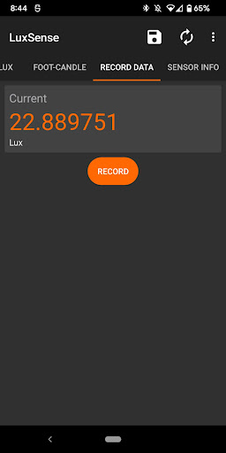 LuxSense - Pro Light Meter Screen 3