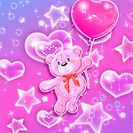Cover Image of Download Bubble Pink Bear - Wallpaper  APK