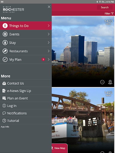 Screenshot of Visit Rochester, NY