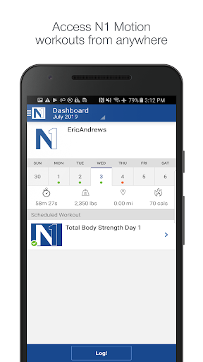Android application N1 Motion screenshort