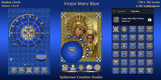 Virgin Mary Blue theme Screen 2