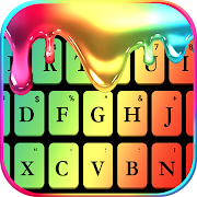 Metallic Drip Color Keyboard Theme