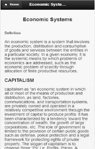Economic System Screen 3