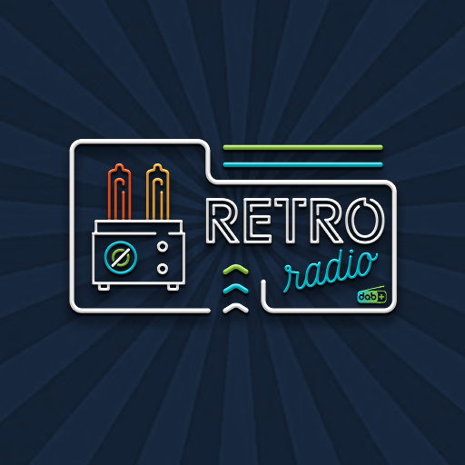 Retro radio logo