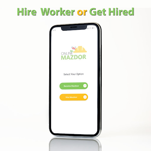 Android application Online Mazdor screenshort