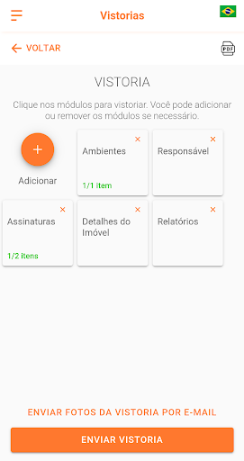 Group Check Vistoria Screen 3