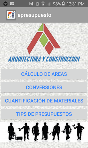 Android application Epresupuestos screenshort