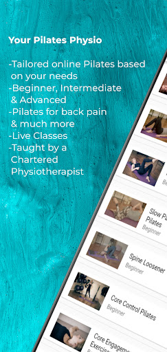 Android application Your Pilates Physio screenshort